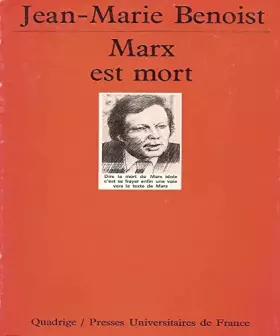 Couverture du produit · Marx est mort