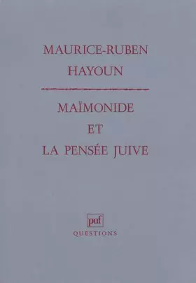 Couverture du produit · Maïmonide et la Pensée juive