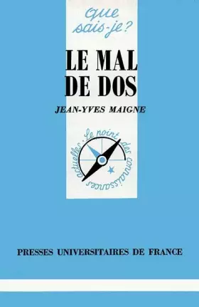 Couverture du produit · Le mal de dos