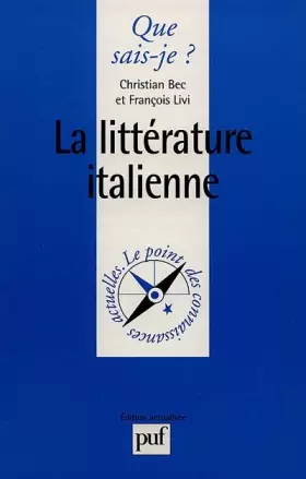 Couverture du produit · La littérature italienne
