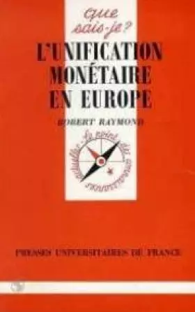 Couverture du produit · L'unification monétaire en Europe