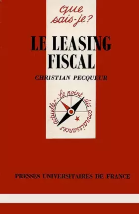 Couverture du produit · Le leasing fiscal