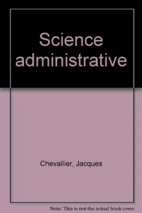 Couverture du produit · Science administrative
