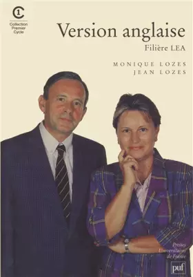 Couverture du produit · Version anglaise : Filière LEA