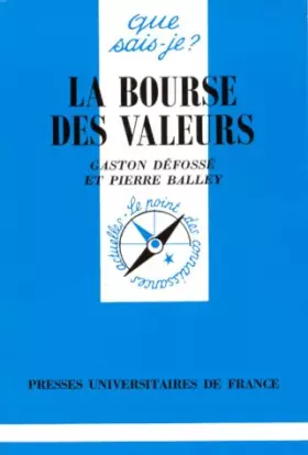 Couverture du produit · La Bourse des valeurs