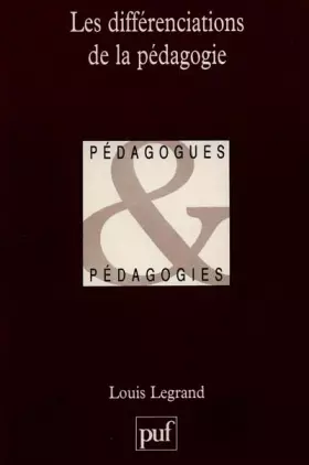 Couverture du produit · Les Différenciations de la pédagogie