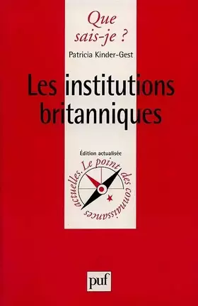 Couverture du produit · Les Institutions britanniques