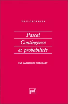 Couverture du produit · Pascal, Contingence et Probabilités