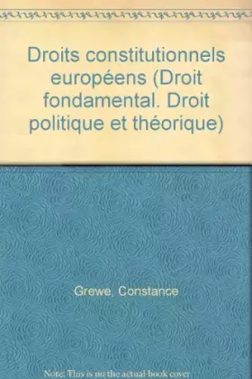 Couverture du produit · Droits constitutionnels européens