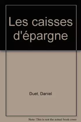 Couverture du produit · Les caisses d'épargne