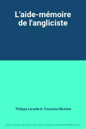 Couverture du produit · L'aide-mémoire de l'angliciste