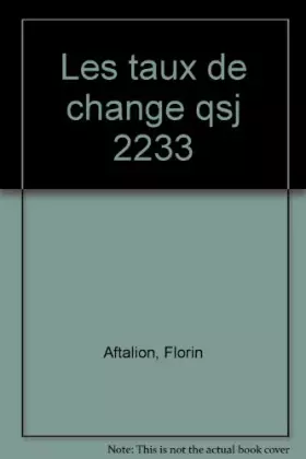 Couverture du produit · Les taux de change