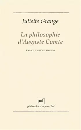 Couverture du produit · La philosophie d'Auguste Comte