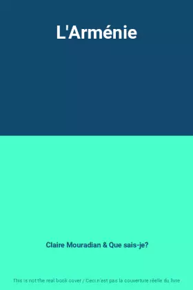 Couverture du produit · L'Arménie