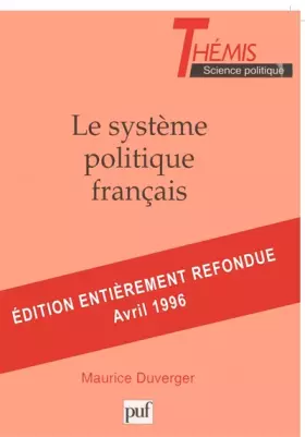 Couverture du produit · Le système politique français, 21e édition