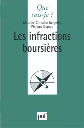 Couverture du produit · Les infractions boursières