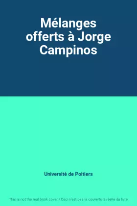 Couverture du produit · Mélanges offerts à Jorge Campinos