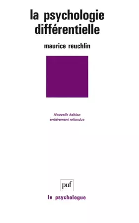 Couverture du produit · La psychologie différentielle