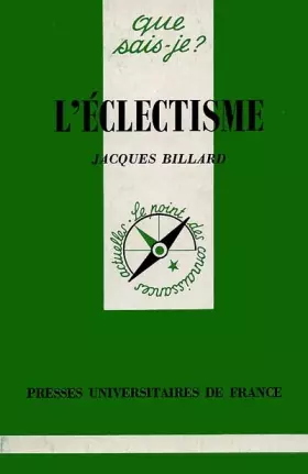 Couverture du produit · L'éclectisme