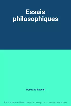 Couverture du produit · Essais philosophiques
