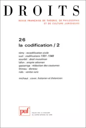 Couverture du produit · La Codification, volume 2