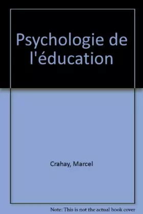 Couverture du produit · Psychologie de l'éducation