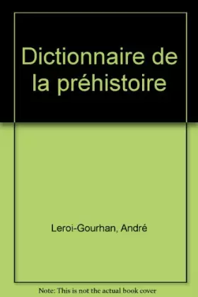 Couverture du produit · Dictionnaire de la Préhistoire