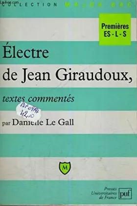 Couverture du produit · "Électre" de Jean Giraudoux : Textes commentés