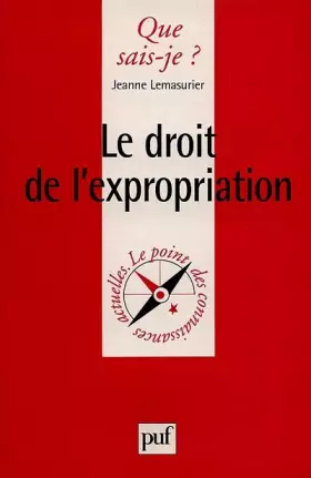 Couverture du produit · Le Droit de l'expropriation