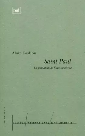 Couverture du produit · Saint Paul : La Fondation de l'universalisme