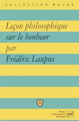 Couverture du produit · Leçon philosophique sur le bonheur