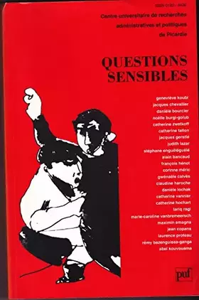 Couverture du produit · Questions sensibles, 1re édition