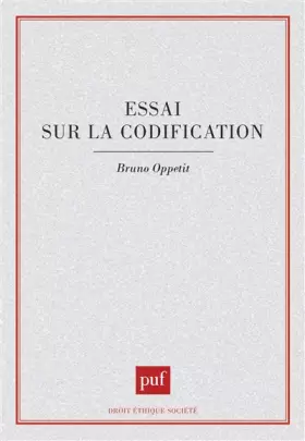 Couverture du produit · Essai sur la codification