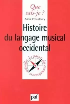 Couverture du produit · Histoire du langage musical occidental