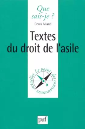 Couverture du produit · Textes du droit de l'asile