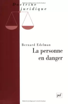 Couverture du produit · La Personne en danger