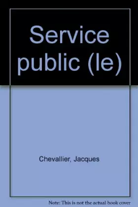 Couverture du produit · Le Service public