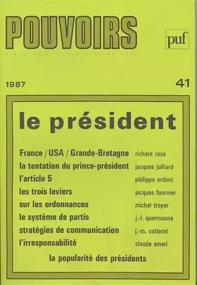 Couverture du produit · Le Président