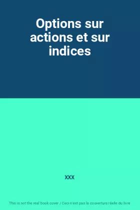 Couverture du produit · Options sur actions et sur indices