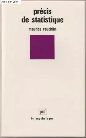 Couverture du produit · Precis de statistique