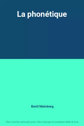 Couverture du produit · La phonétique