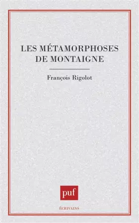 Couverture du produit · Les métamorphoses de Montaigne