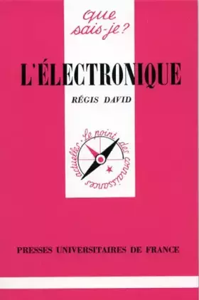 Couverture du produit · L'Electronique