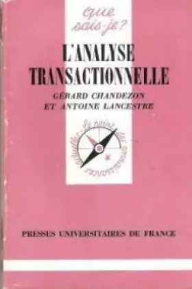 Couverture du produit · L'Analyse transactionnelle