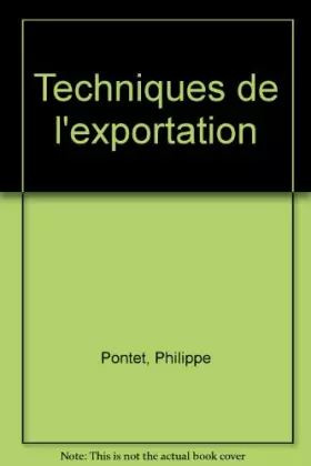 Couverture du produit · Techniques de l'exportation