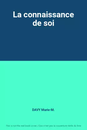 Couverture du produit · La connaissance de soi