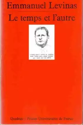 Couverture du produit · Le temps et l'autre