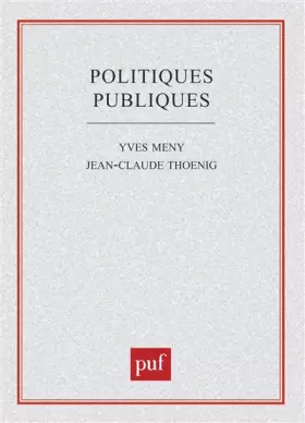 Couverture du produit · Politiques publiques