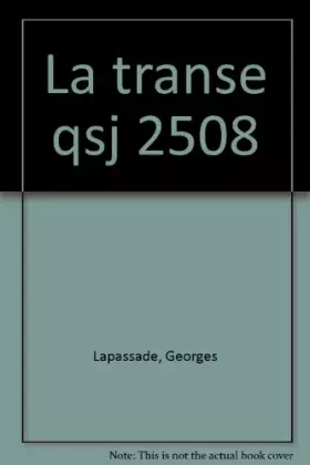 Couverture du produit · La Transe