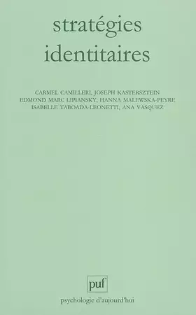 Couverture du produit · Stratégies identitaires